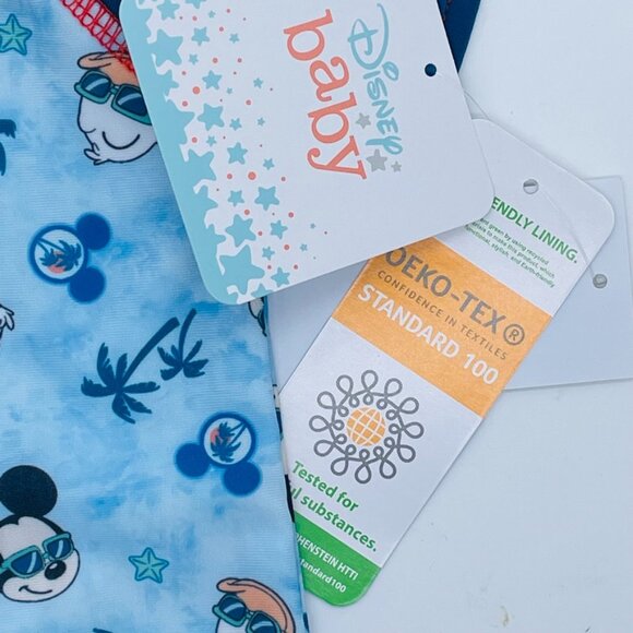 NWT Mickey Mouse Baby Boy One Piece Swim Suit - Picture 4 of 7